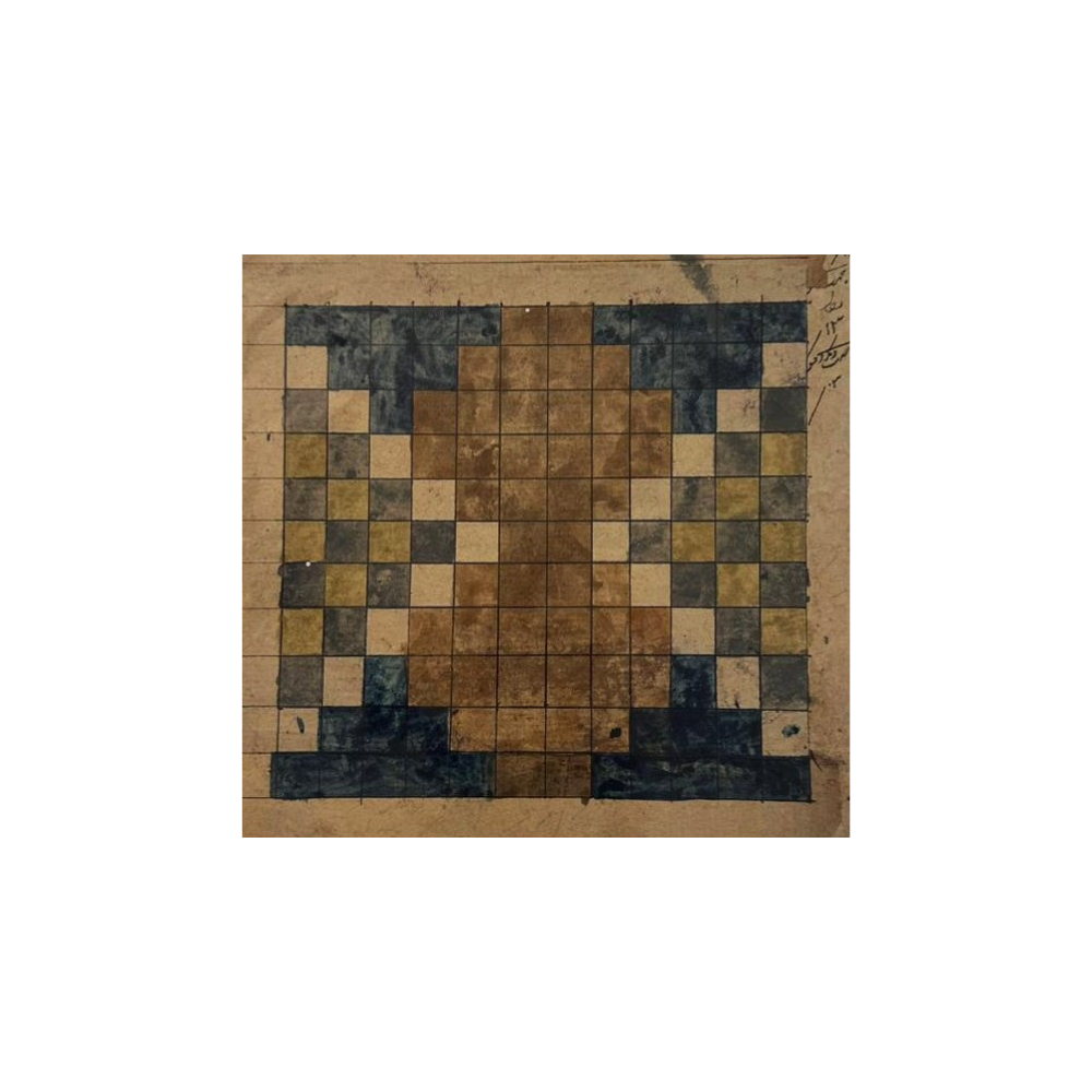 Olive Diamond Medallion Weaving Chart