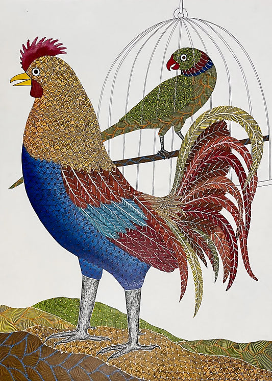 Hen and Parrot