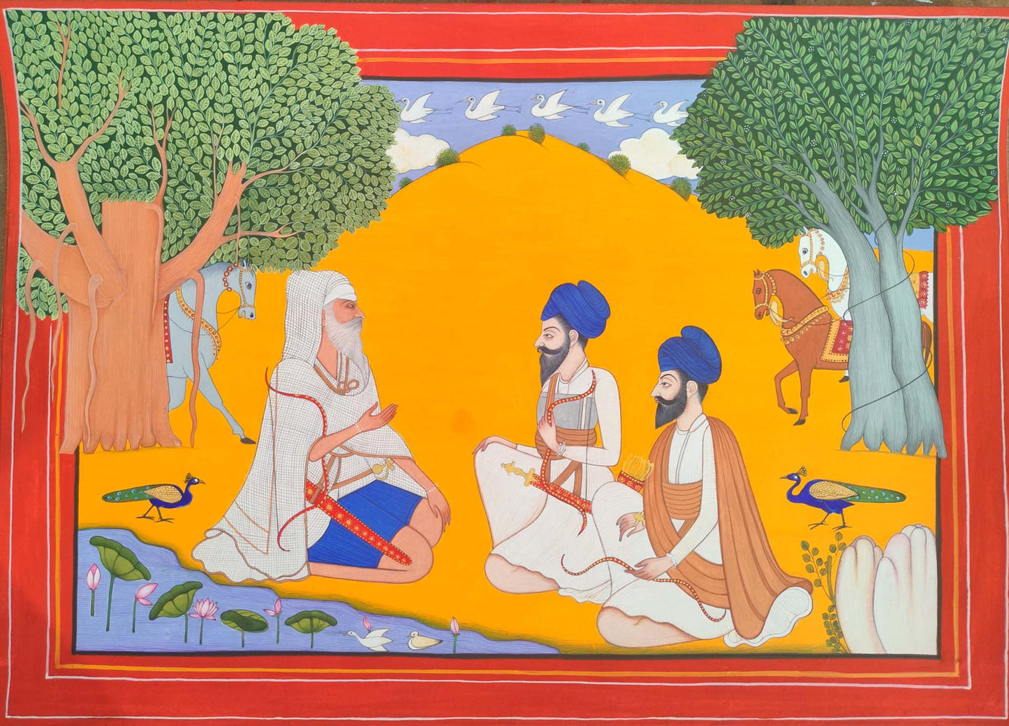 Bhai Jassa Singh Ramgaria with his sons bhai Jodh Singh and Bhai Bir Singh