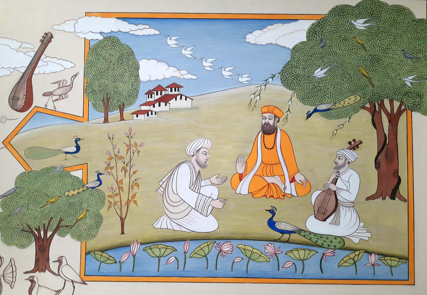 Baba Nanak with Mian Mitha