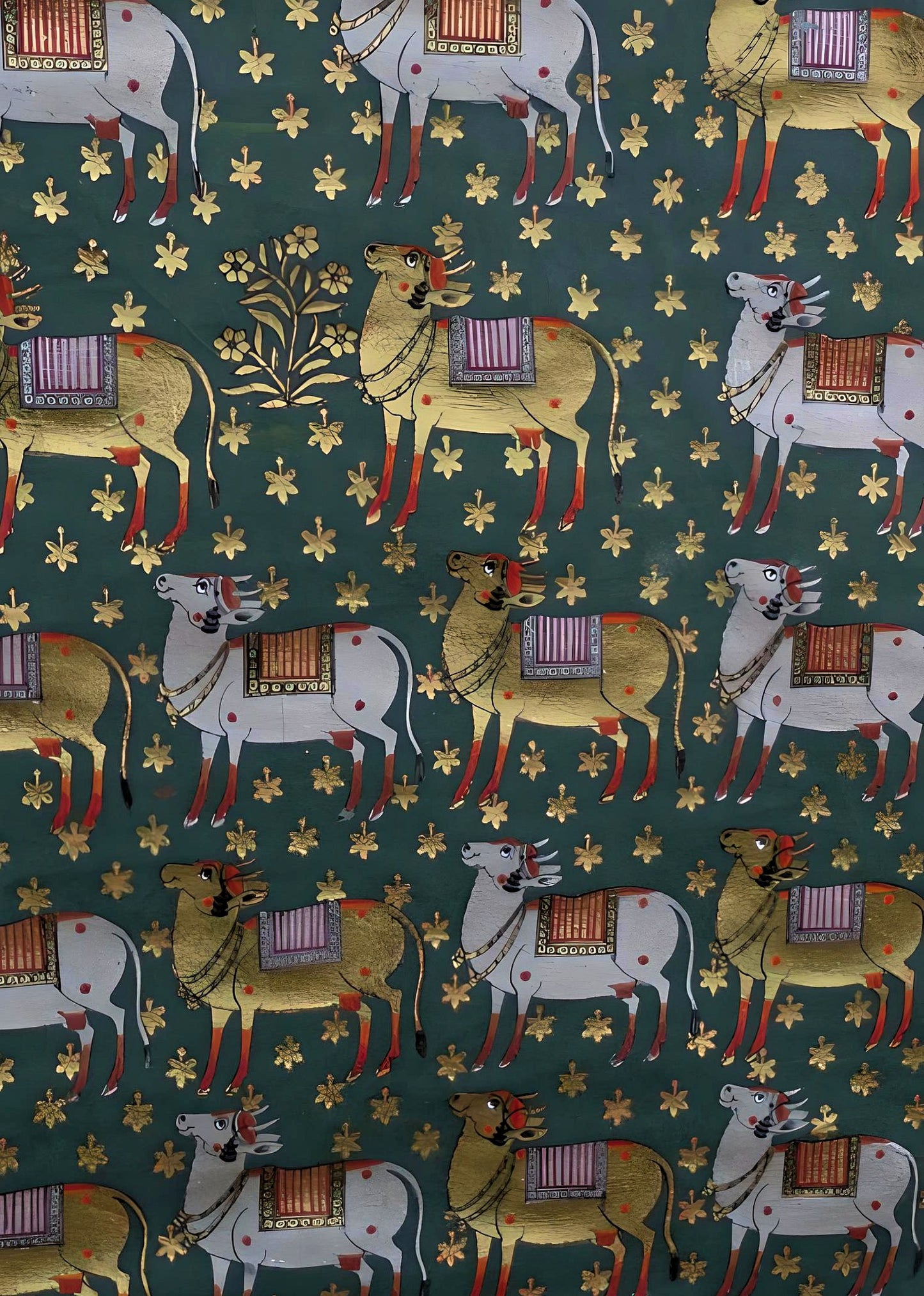 Gilded Gopashtami scene