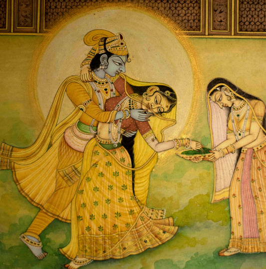 Radha-Krishna Playing Holi