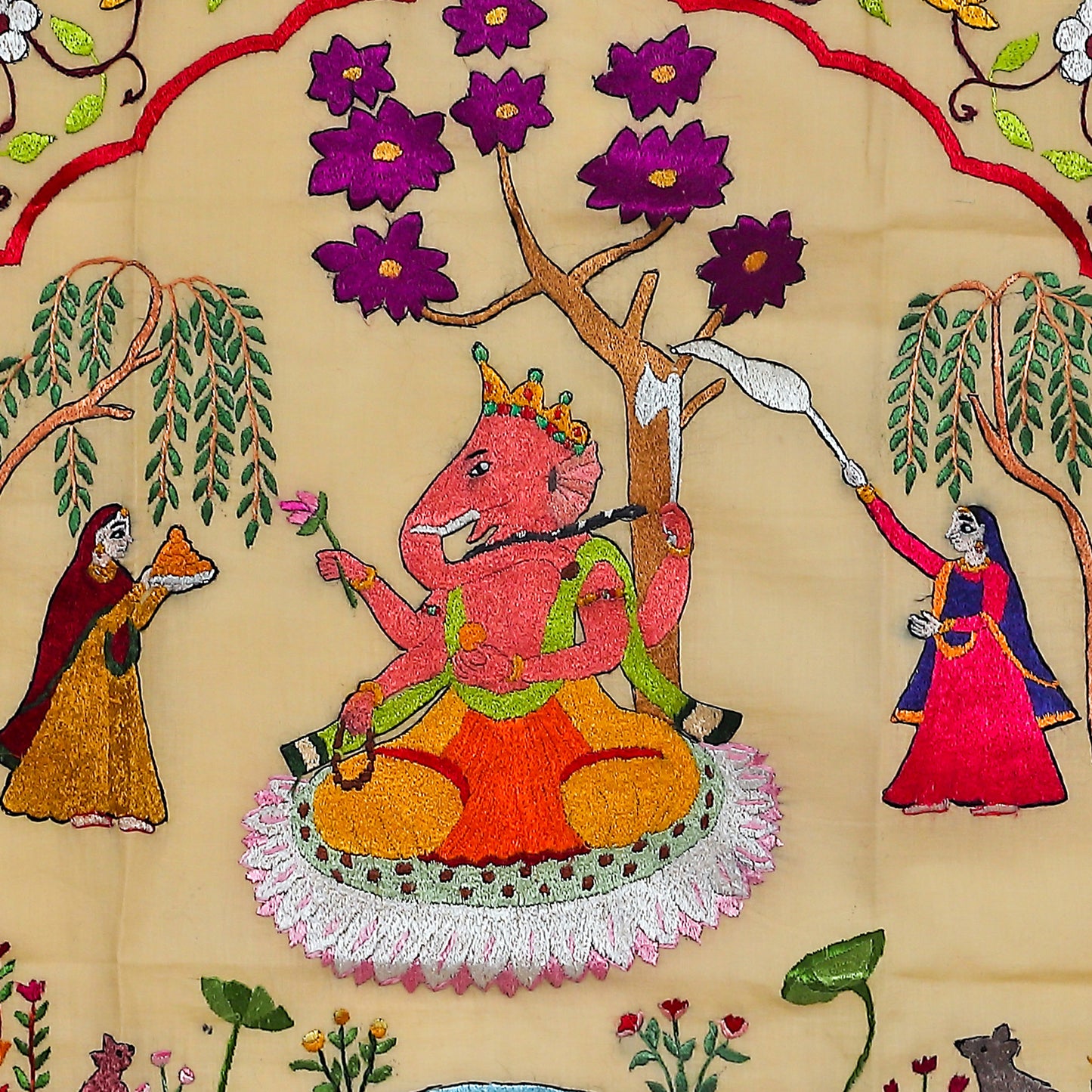 In worship to Ganapati