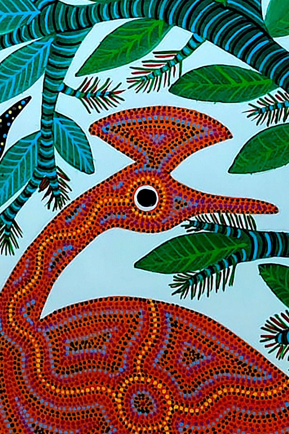 Playful peacock