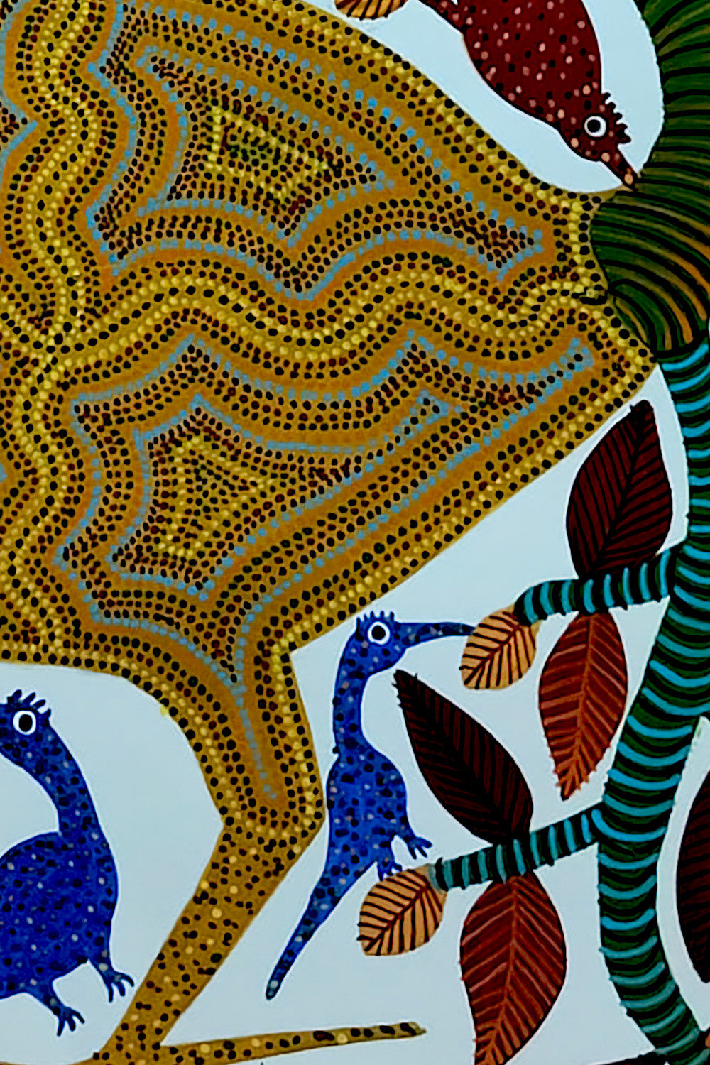 Peacock dancing in the forest