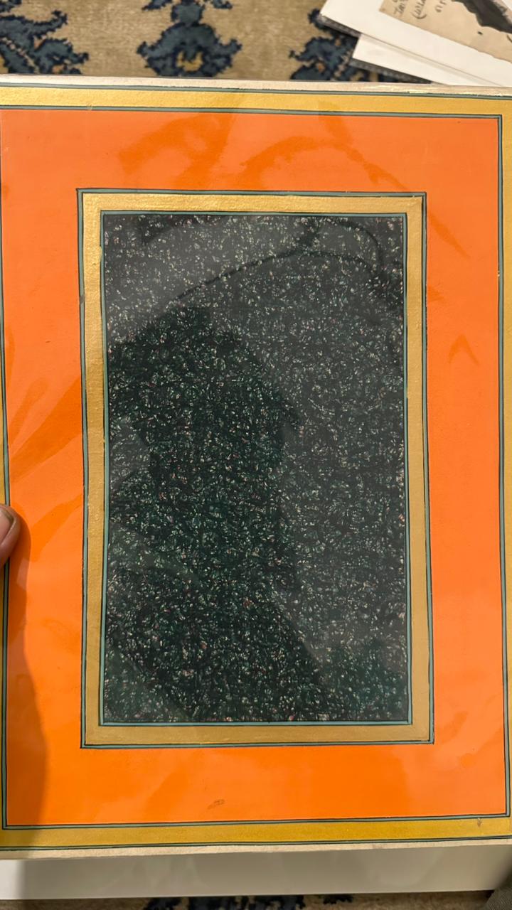Emerald Granite within a Gilded Frame