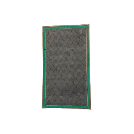 Pewter Fish-Scale Trellis, Bound