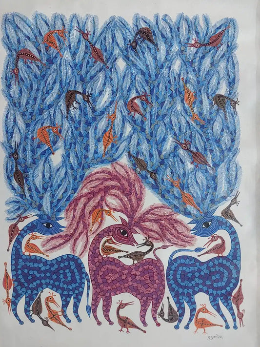 Deer with Tree of Life