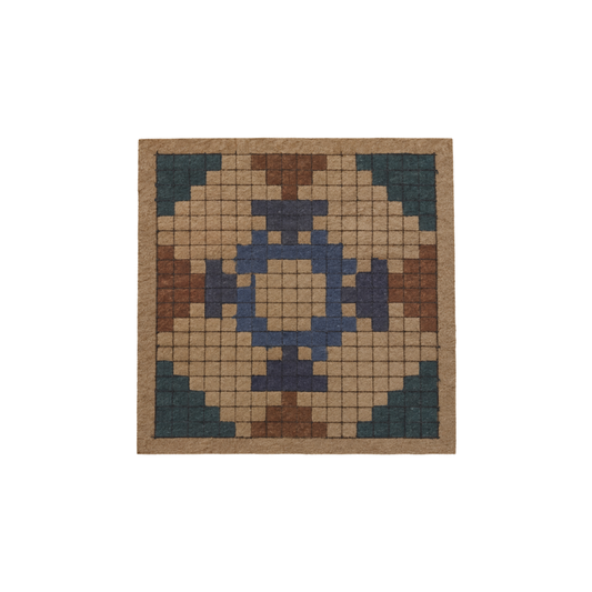 Indigo Star Medallion Weaving Chart