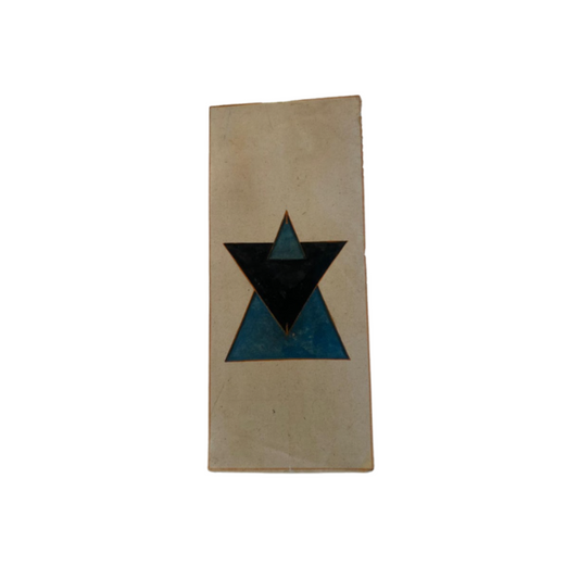 Twin-Triangle Star of Turquoise and Ebony