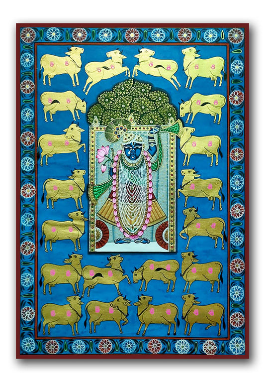 Blue Shrinathji Pichwai