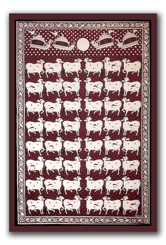 Red Gopashtami Pichwai