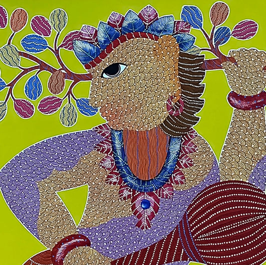 Lord Hanuman under the Ashoka Tree