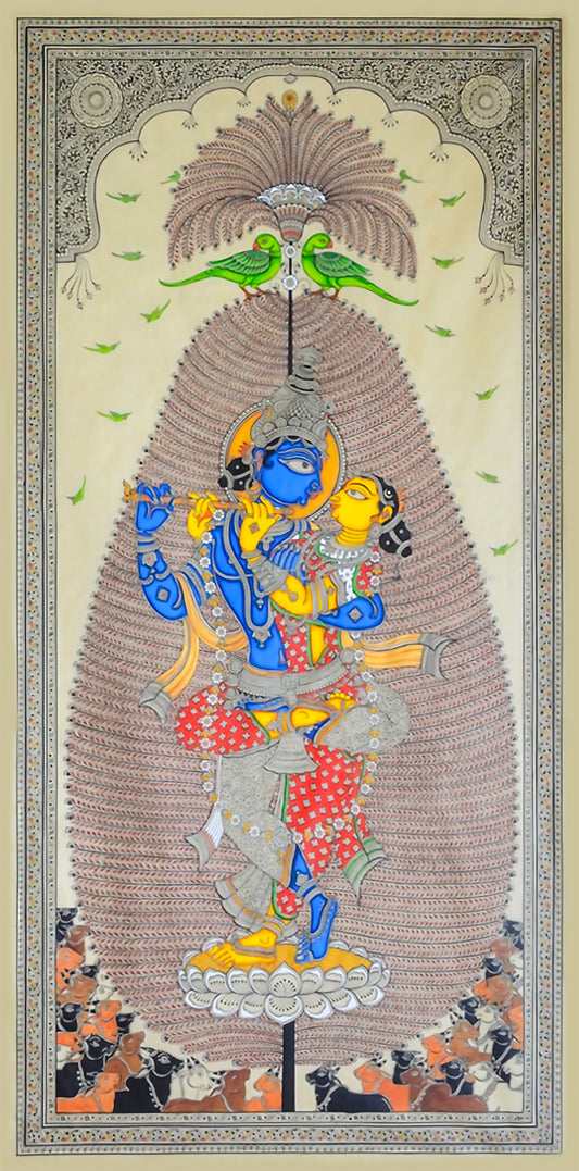 Krishna and Radha lost in their world