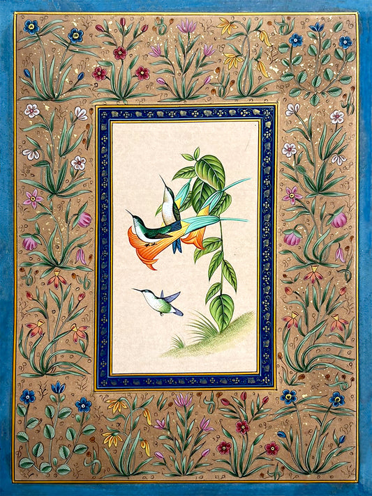 Birds frolicking