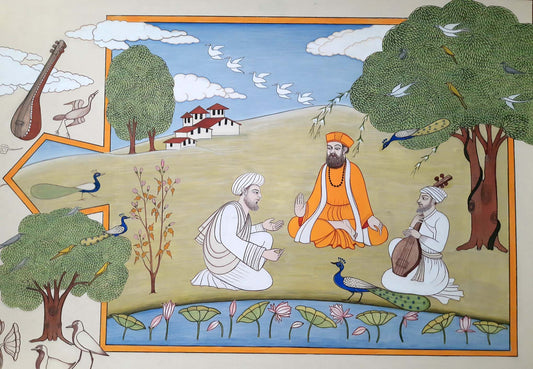 Baba Nanak with Mian Mitha