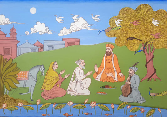 Baba Nanak with parents