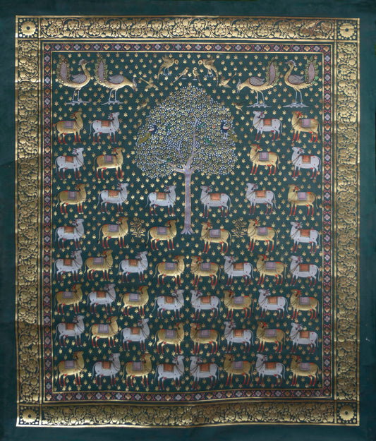 Gilded Gopashtami scene