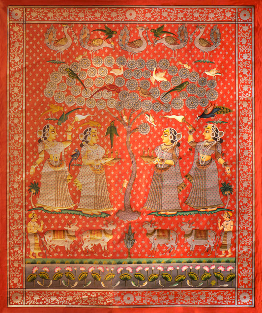 Worshipping the Kadamba tree