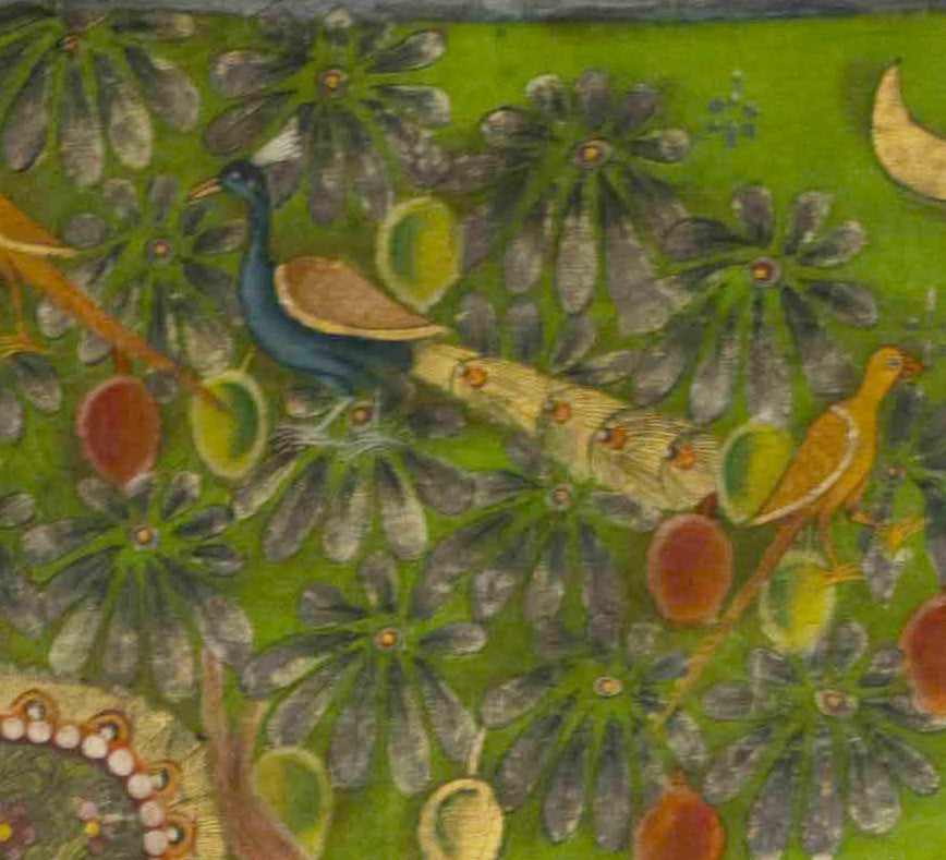 Gopis enraptured by Lord Krishna