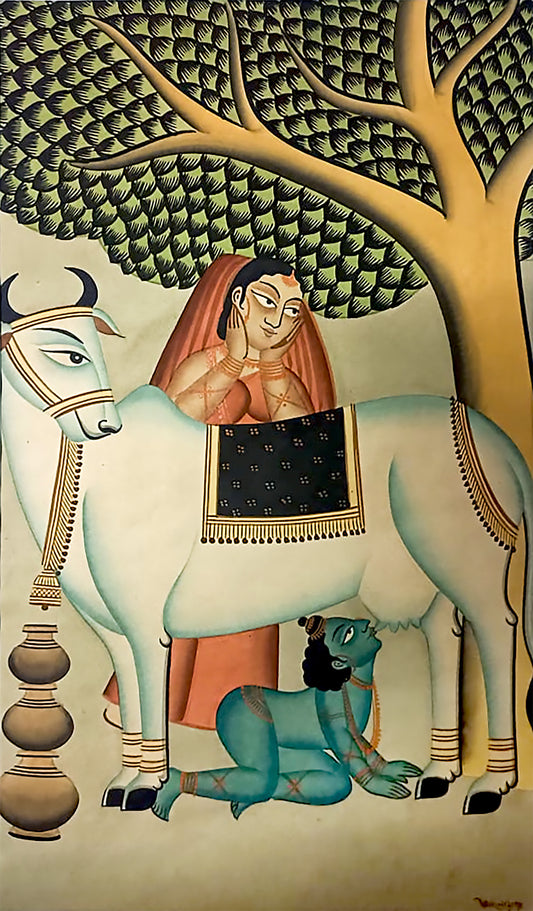 Maa Yashoda and Baby Krishna