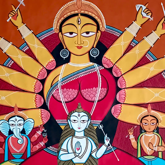 Goddess Durga with Family