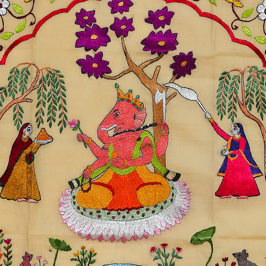 In worship to Ganapati