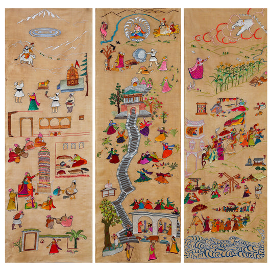 Life in Chamba (Triptych)