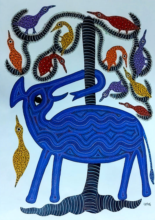 The playful elephant