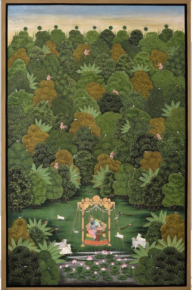 Krishna in the Grove of Vrindavan