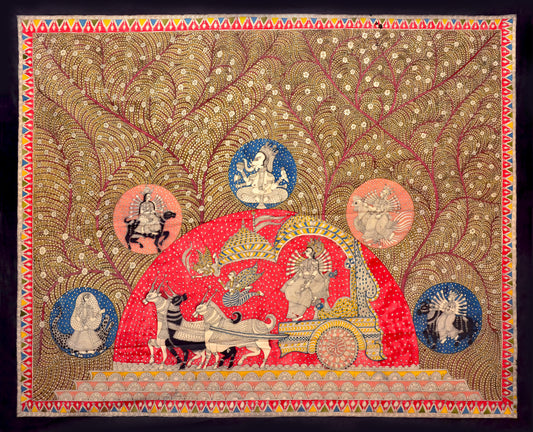 Ganesha with Five Mighty Goddesses