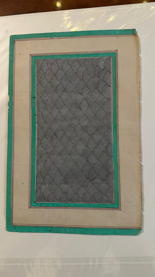 Pewter Fish-Scale Trellis, Bound