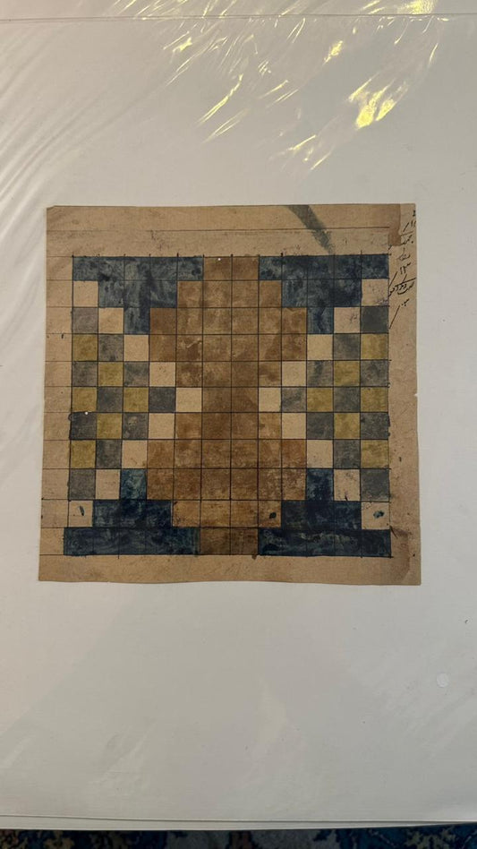 Olive Diamond Medallion Weaving Chart