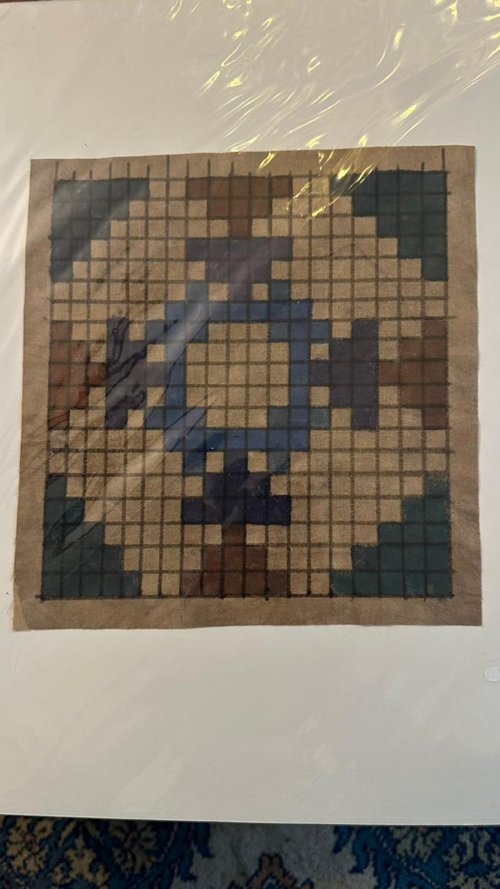 Indigo Star Medallion Weaving Chart